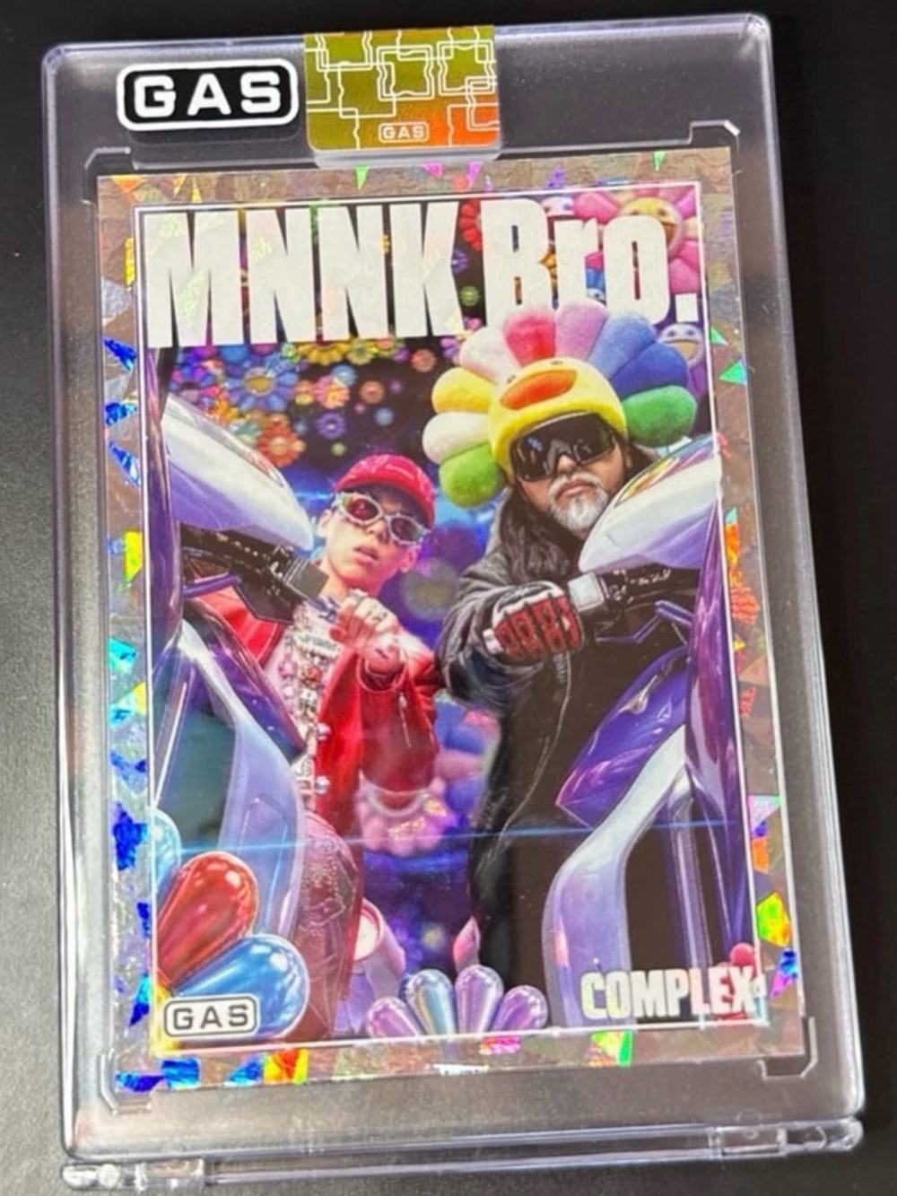 Takashi Murakami X GAS COMPLEX X JP THE WAVY Collab card 95/175 ice cracked Holo